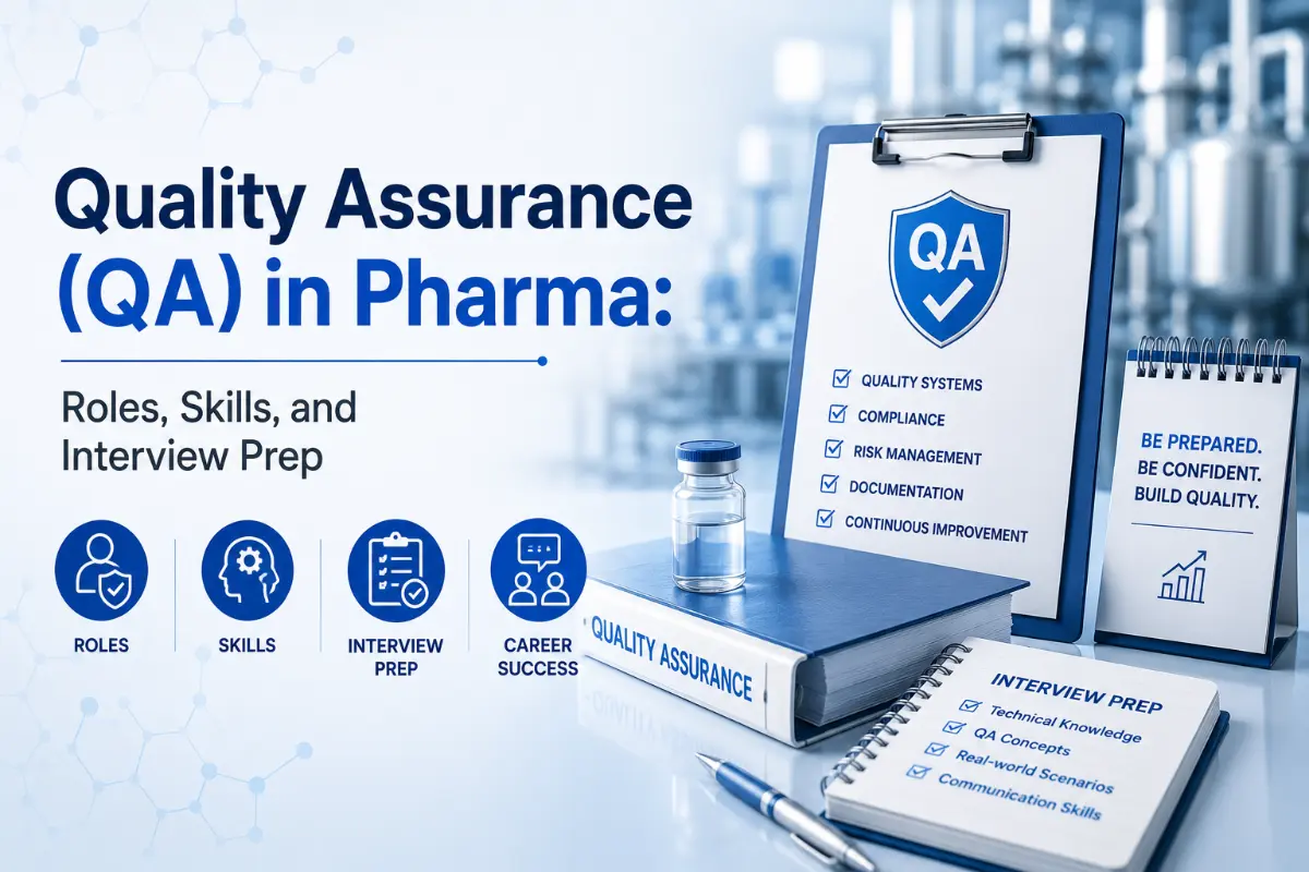 Quality Assurance (QA) in Pharma: Roles, Skills, and Interview Prep